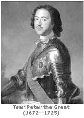 Tsar Peter the Great (1672—1725)